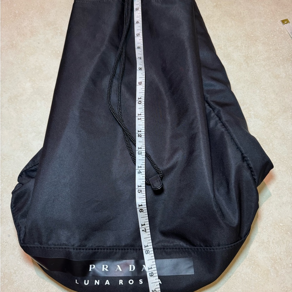 Prada Black Backpack With Drawstring Closure And … - image 6